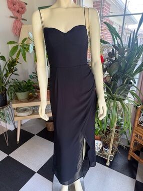 Reformation black Summer Slip  Dress – Size wedding date